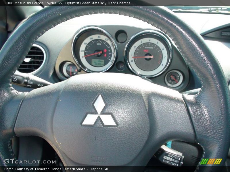 Optimist Green Metallic / Dark Charcoal 2008 Mitsubishi Eclipse Spyder GS