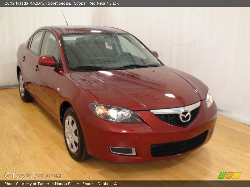 Copper Red Mica / Black 2009 Mazda MAZDA3 i Sport Sedan