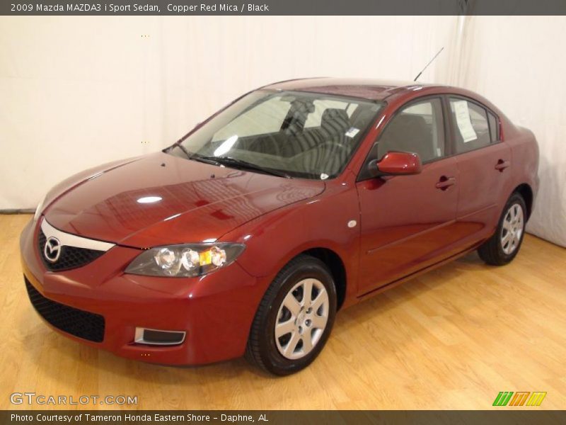 Copper Red Mica / Black 2009 Mazda MAZDA3 i Sport Sedan