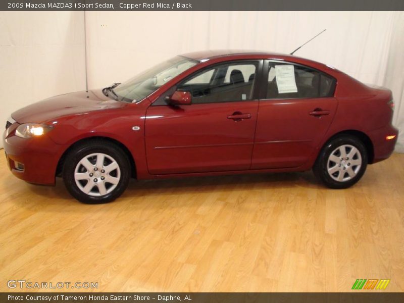 Copper Red Mica / Black 2009 Mazda MAZDA3 i Sport Sedan