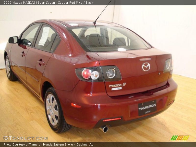 Copper Red Mica / Black 2009 Mazda MAZDA3 i Sport Sedan