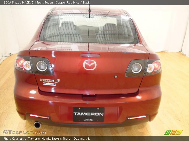Copper Red Mica / Black 2009 Mazda MAZDA3 i Sport Sedan