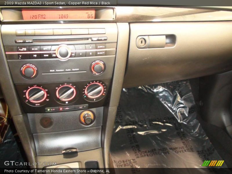 Copper Red Mica / Black 2009 Mazda MAZDA3 i Sport Sedan