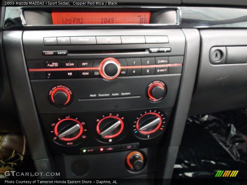 Copper Red Mica / Black 2009 Mazda MAZDA3 i Sport Sedan