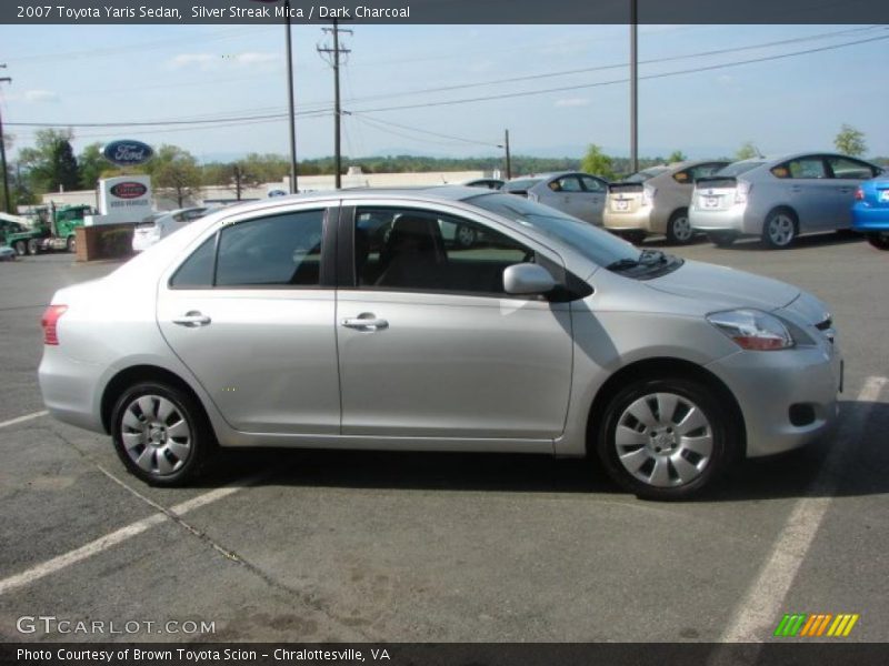 Silver Streak Mica / Dark Charcoal 2007 Toyota Yaris Sedan