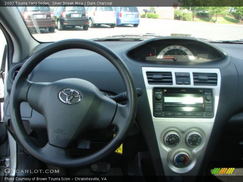 Silver Streak Mica / Dark Charcoal 2007 Toyota Yaris Sedan