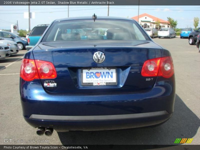 Shadow Blue Metallic / Anthracite Black 2006 Volkswagen Jetta 2.0T Sedan