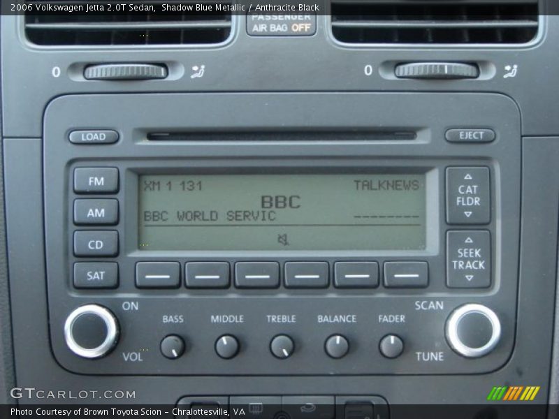 Shadow Blue Metallic / Anthracite Black 2006 Volkswagen Jetta 2.0T Sedan