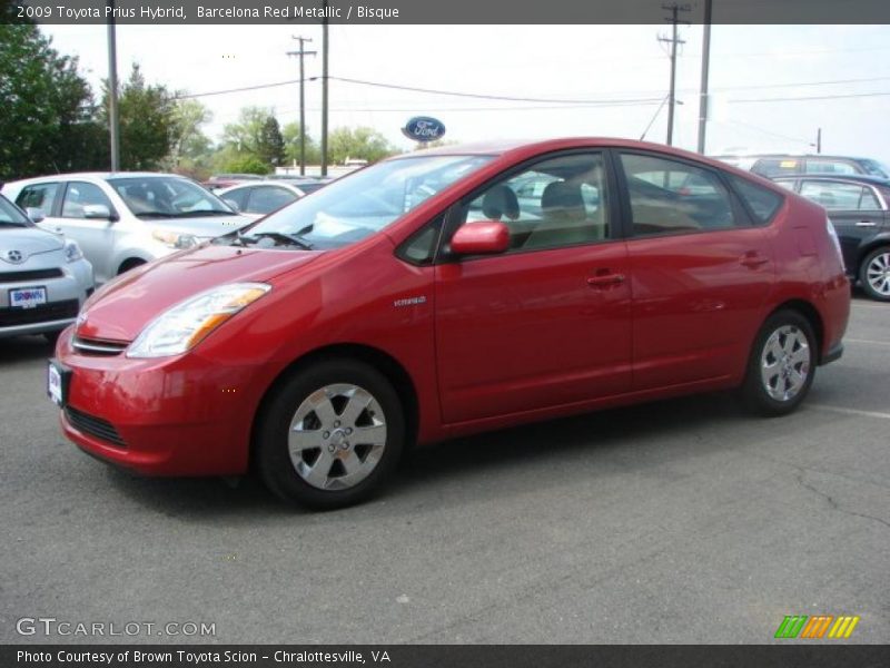 Barcelona Red Metallic / Bisque 2009 Toyota Prius Hybrid