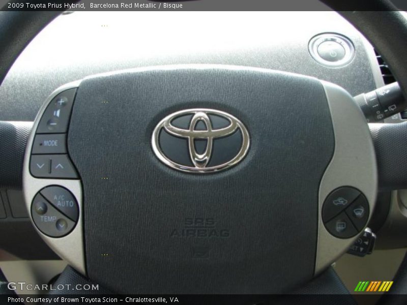 Barcelona Red Metallic / Bisque 2009 Toyota Prius Hybrid