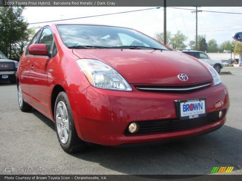 Barcelona Red Metallic / Dark Gray 2009 Toyota Prius Hybrid