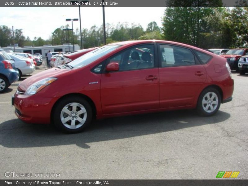 Barcelona Red Metallic / Dark Gray 2009 Toyota Prius Hybrid