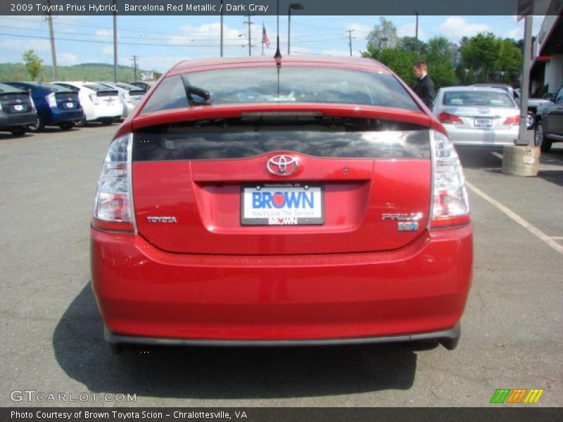 Barcelona Red Metallic / Dark Gray 2009 Toyota Prius Hybrid