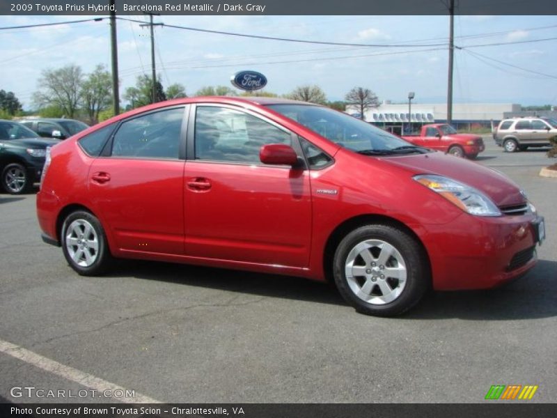 Barcelona Red Metallic / Dark Gray 2009 Toyota Prius Hybrid