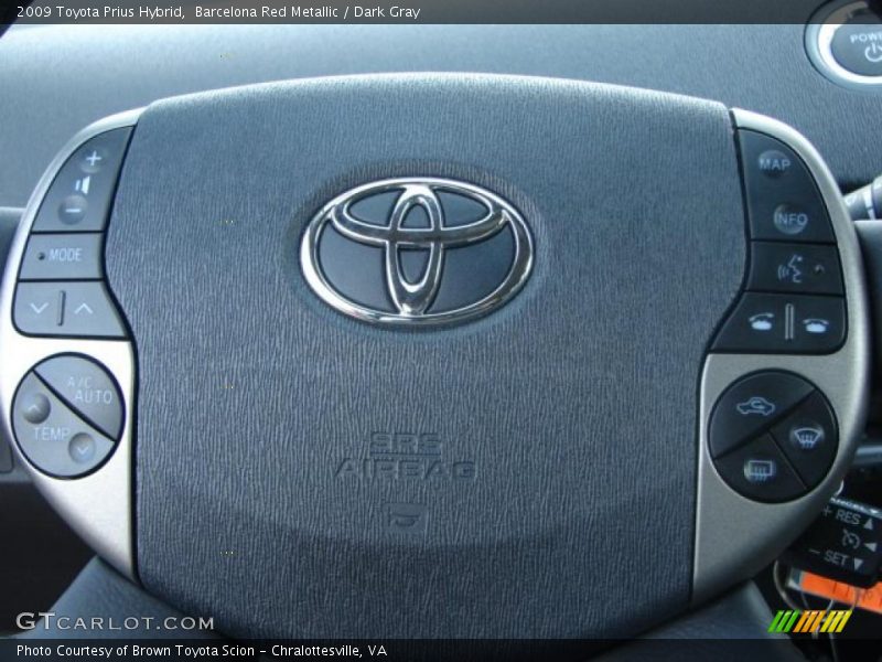 Barcelona Red Metallic / Dark Gray 2009 Toyota Prius Hybrid
