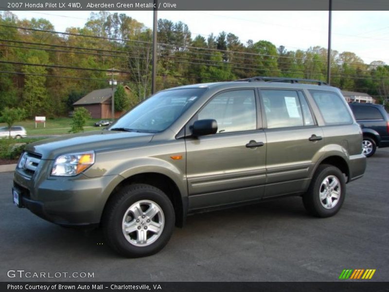 Aberdeen Green Metallic / Olive 2007 Honda Pilot LX 4WD