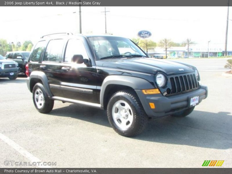 Black / Medium Slate Gray 2006 Jeep Liberty Sport 4x4