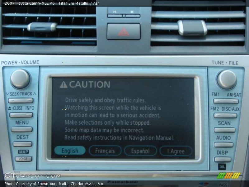 Titanium Metallic / Ash 2007 Toyota Camry XLE V6