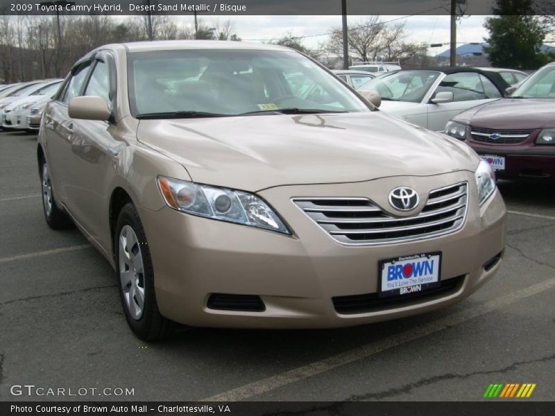 Desert Sand Metallic / Bisque 2009 Toyota Camry Hybrid