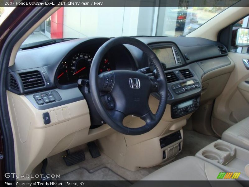 Dark Cherry Pearl / Ivory 2007 Honda Odyssey EX-L