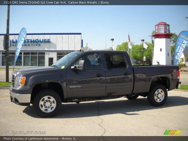 Carbon Black Metallic / Ebony 2010 GMC Sierra 2500HD SLE Crew Cab 4x4