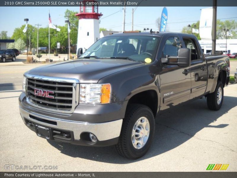 Carbon Black Metallic / Ebony 2010 GMC Sierra 2500HD SLE Crew Cab 4x4