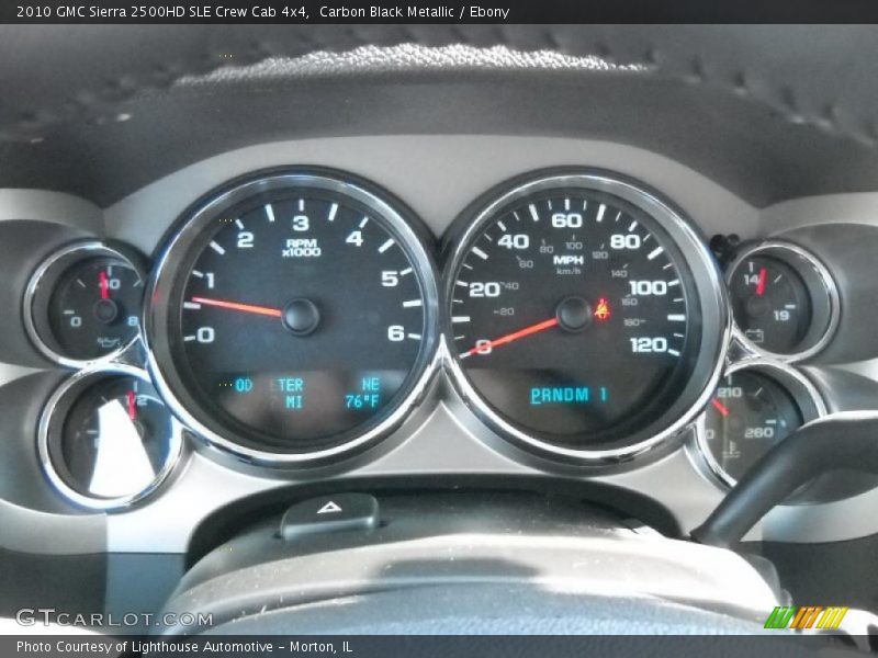 Carbon Black Metallic / Ebony 2010 GMC Sierra 2500HD SLE Crew Cab 4x4