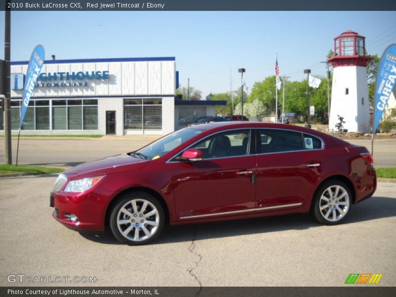 Red Jewel Tintcoat / Ebony 2010 Buick LaCrosse CXS