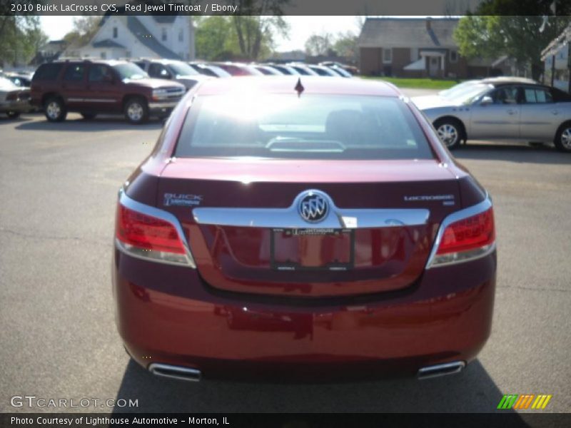 Red Jewel Tintcoat / Ebony 2010 Buick LaCrosse CXS