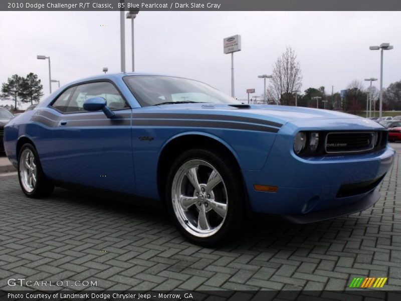 B5 Blue Pearlcoat / Dark Slate Gray 2010 Dodge Challenger R/T Classic