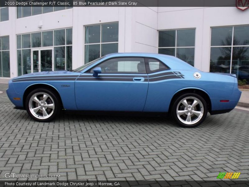B5 Blue Pearlcoat / Dark Slate Gray 2010 Dodge Challenger R/T Classic