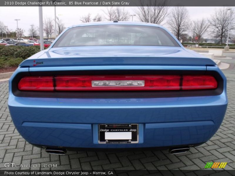 B5 Blue Pearlcoat / Dark Slate Gray 2010 Dodge Challenger R/T Classic