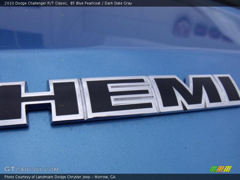 B5 Blue Pearlcoat / Dark Slate Gray 2010 Dodge Challenger R/T Classic