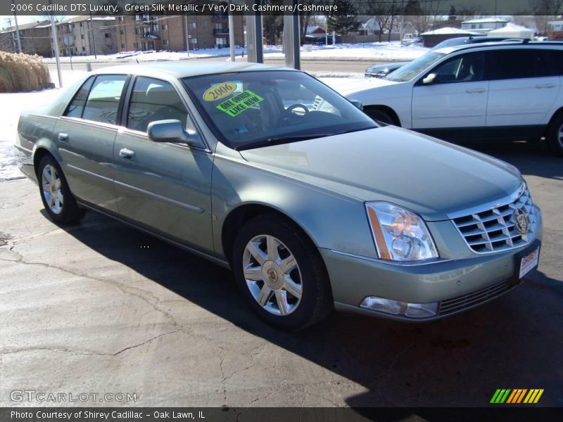 Green Silk Metallic / Very Dark Cashmere/Cashmere 2006 Cadillac DTS Luxury