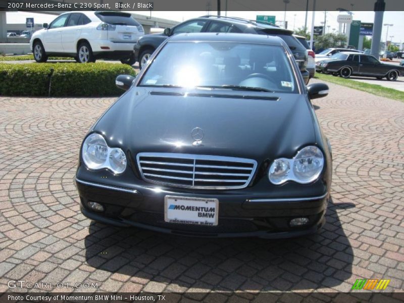 Black / Black 2007 Mercedes-Benz C 230 Sport