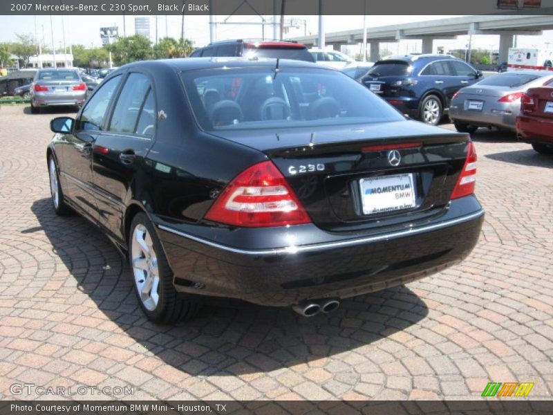 Black / Black 2007 Mercedes-Benz C 230 Sport