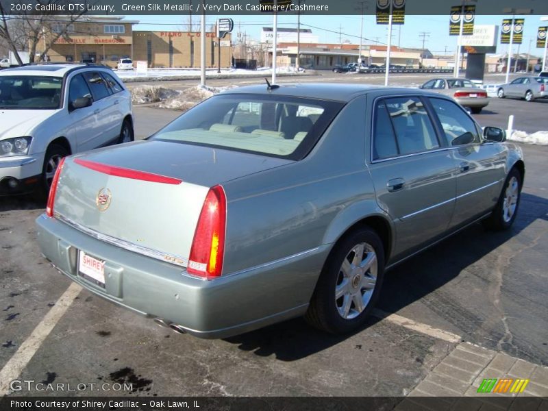 Green Silk Metallic / Very Dark Cashmere/Cashmere 2006 Cadillac DTS Luxury