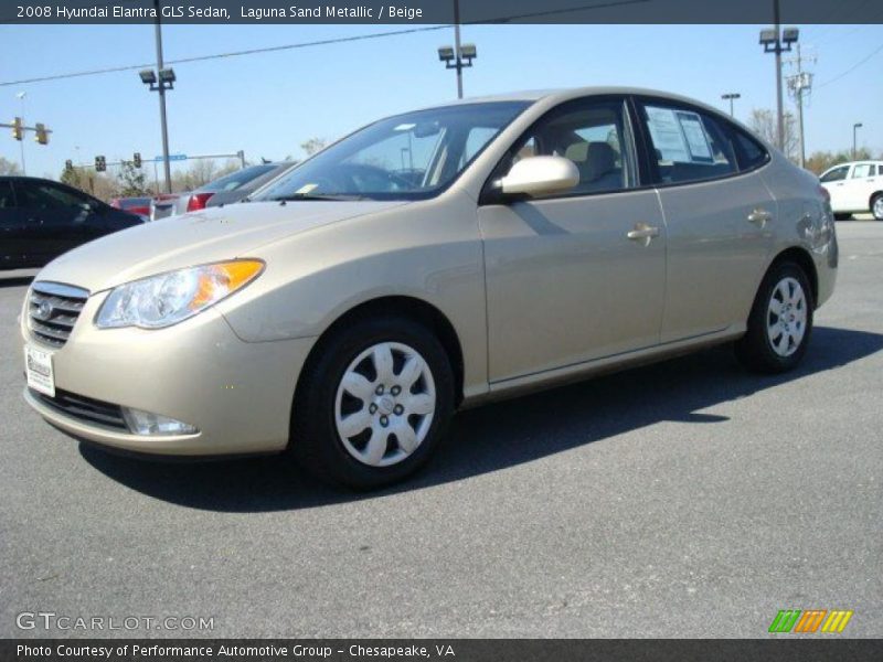 Laguna Sand Metallic / Beige 2008 Hyundai Elantra GLS Sedan