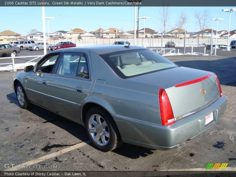 Green Silk Metallic / Very Dark Cashmere/Cashmere 2006 Cadillac DTS Luxury