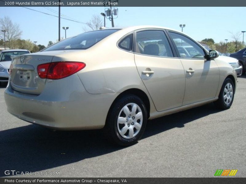 Laguna Sand Metallic / Beige 2008 Hyundai Elantra GLS Sedan