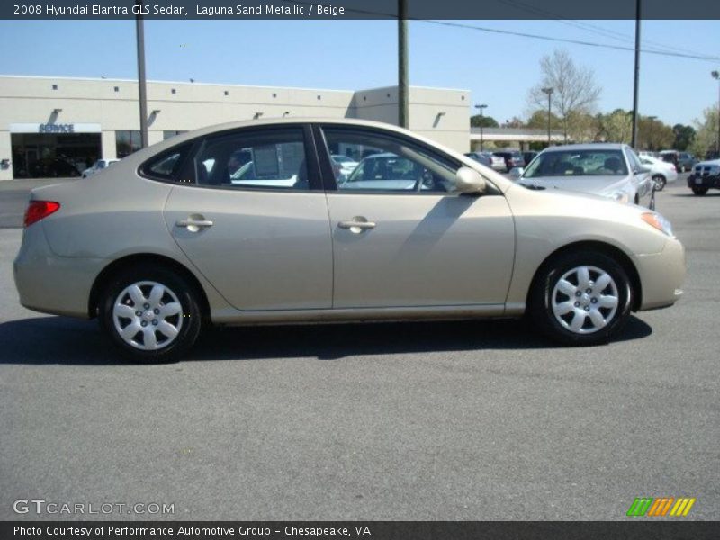 Laguna Sand Metallic / Beige 2008 Hyundai Elantra GLS Sedan