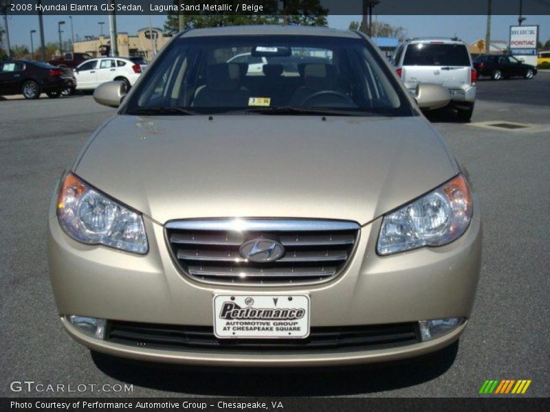 Laguna Sand Metallic / Beige 2008 Hyundai Elantra GLS Sedan
