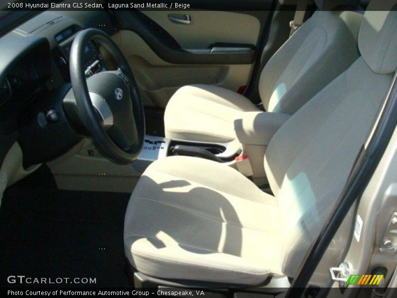 Laguna Sand Metallic / Beige 2008 Hyundai Elantra GLS Sedan