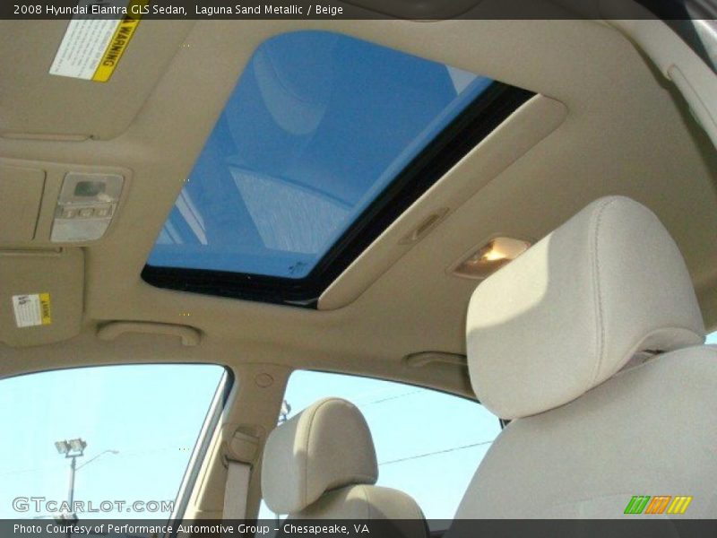 Laguna Sand Metallic / Beige 2008 Hyundai Elantra GLS Sedan