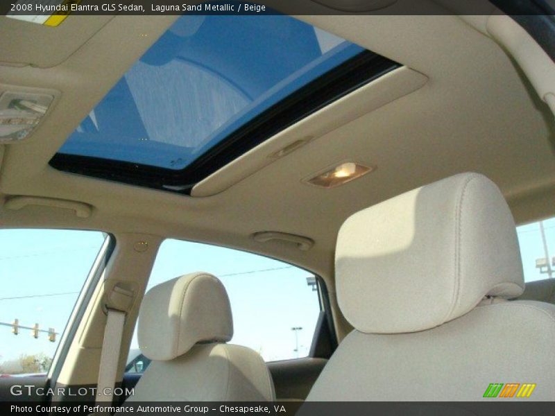 Laguna Sand Metallic / Beige 2008 Hyundai Elantra GLS Sedan