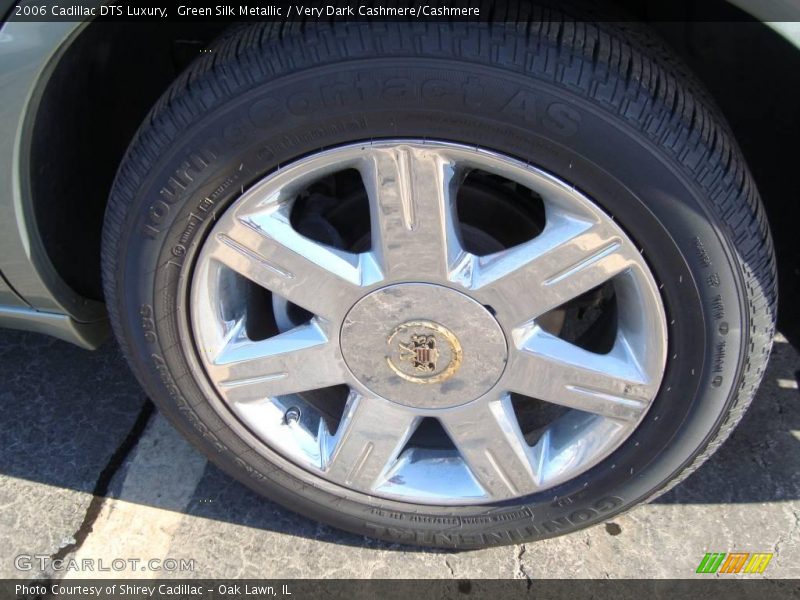 Green Silk Metallic / Very Dark Cashmere/Cashmere 2006 Cadillac DTS Luxury