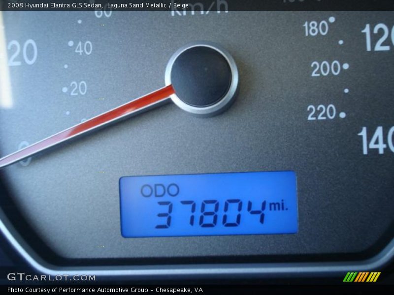 Laguna Sand Metallic / Beige 2008 Hyundai Elantra GLS Sedan