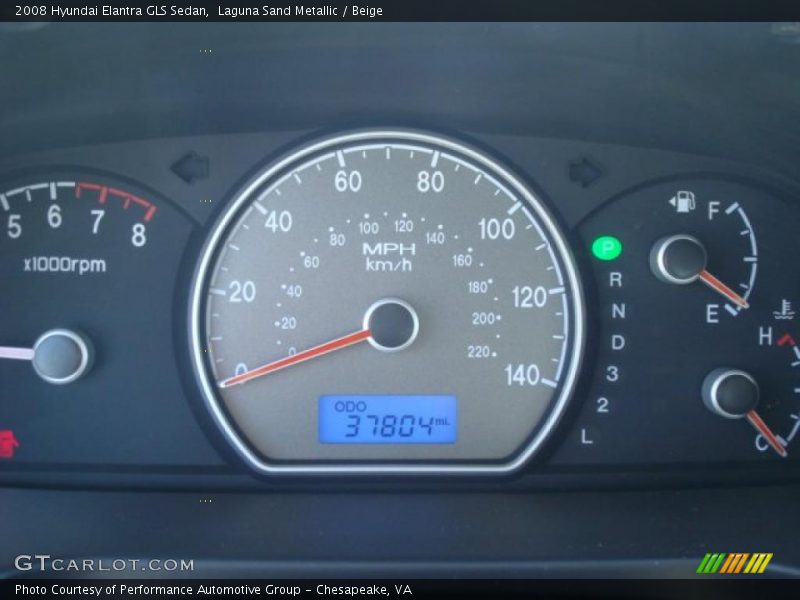 Laguna Sand Metallic / Beige 2008 Hyundai Elantra GLS Sedan