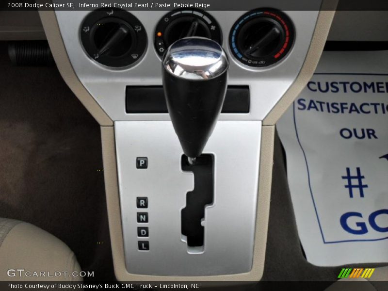 Inferno Red Crystal Pearl / Pastel Pebble Beige 2008 Dodge Caliber SE