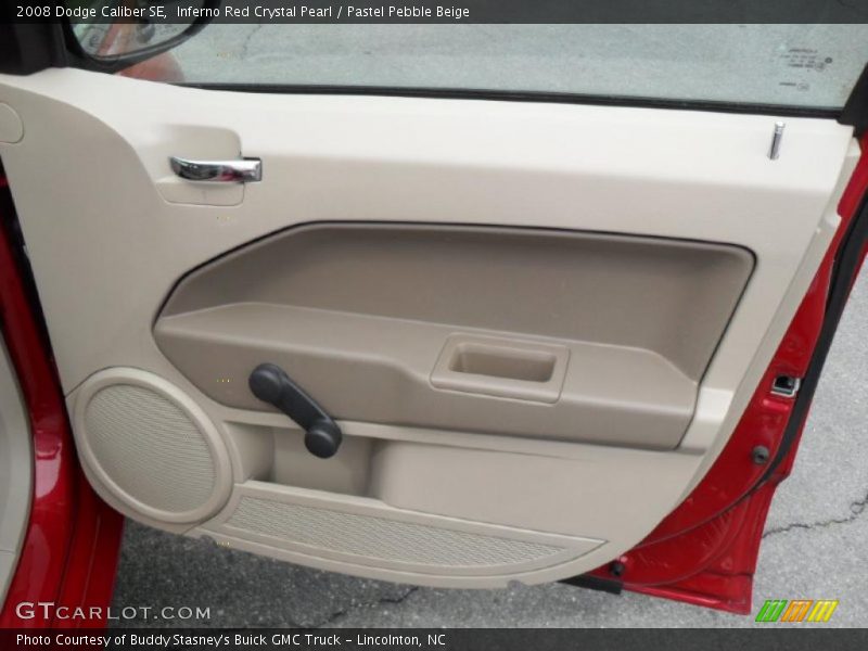 Inferno Red Crystal Pearl / Pastel Pebble Beige 2008 Dodge Caliber SE